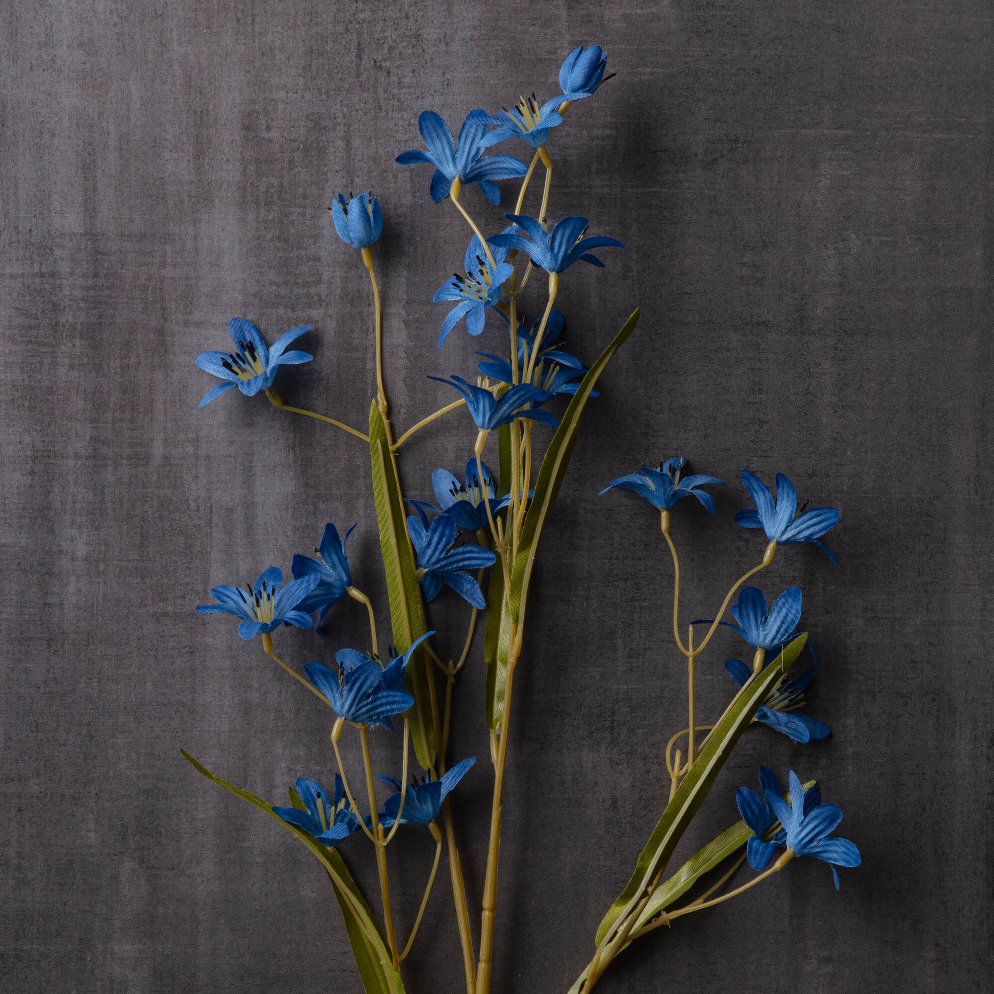 12 Pack: Indigo Blue Peruvian Flower Spray by Ashland®
